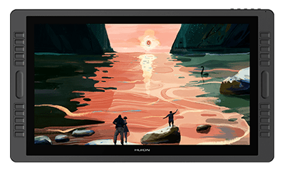 3D graphic of a screen tablet for art.